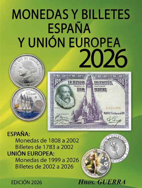 Monedas y Billetes Españoles y de la Union Europea. Edición 2026